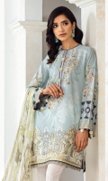 Embroidered Lawn Unstitched 3 Piece Suit 