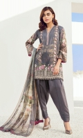 Embroidered Front Panel Patch (x2) Embroidered Front Patch Digital Printed Lawn Shirt  Digital Printed Chiffon Dupatta Cambric Lawn Trousers