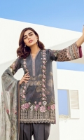 Embroidered Front Panel Patch (x2) Embroidered Front Patch Digital Printed Lawn Shirt  Digital Printed Chiffon Dupatta Cambric Lawn Trousers