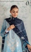 Digital Printed Lawn Shirt Embroidered Neckline Patch Digital Printed Silk Dupatta Embroidered Cambric Lawn Trouser