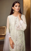 Embroidered Front Embroidered Sleeves Embroidered Sleeves Patch Embroidered Front and Back Patch Plain Back Jamavaar Trousers Embroidered Net Dupatta