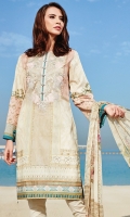 Digital Printed Lawn Shirt Embroidered Neckline Patch Dyed Cambric Lawn Trousers Digital Printed Chiffon Dupatta