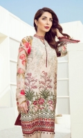 Digital Printed Lawn Shirt Embroidered Front Patch Embroidered Front Border Patch Digital Printed Pure Chiffon Dupatta Dyed Cambric Lawn Trousers Embroidered Trousers Patch