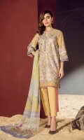Embroidered Swiss Lawn Front Embroidered Swiss Lawn Sleeves Plain Swiss Lawn Back Embroidered Sleeves Patch Embroidered Front & Back Patch Dyed Cambric Lawn Trousers Digital Print Chiffon Dupatta