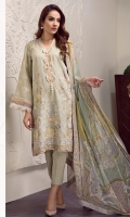 EMBROIDERED SWISS LAWN FRONT EMBROIDERED SWISS LAWN SLEEVES PLAIN SWISS LAWN BACK EMBROIDERED SLEEVES PATCH EMBROIDERED NECKLINE PATCH EMBROIDERED FRONT + BACK PATCH DIGITAL PRINTED CHIFFON DUPATTA DYED CAMBRIC LAWN TROUSERS