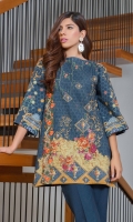 Khaddar Front Printed: 1.1 M Khaddar Back Printed: 1.1 M Khaddar Sleeves Printed: 0.6 M Khaddar Dyed Pants: 2.5 M Embroidered Neckline Patti: 0.8 M