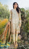 Printed Shirt: 2.9 M Lawn Printed Dupatta: 2.5 M Embroidered Neckline Motif On Fabric: 1 Pc