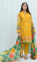 2.9 Mtrs Printed Lawn Shirt 2.5 Mtrs Printed Lawn Dupatta 2.5 Mtrs Dyed Pants