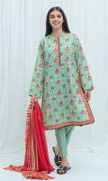 2.9 Mtrs Printed Lawn Shirt 2.5 Mtrs Printed Lawn Dupatta 2.5 Mtrs Dyed Pants