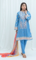 2.9 Mtrs Printed Lawn Shirt With Embroidery 2.5 Mtrs Printed Blended Chiffon Dupatta 2.5 Mtrs Dyed Pants