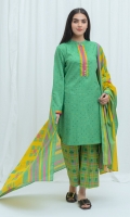 2.9 Mtrs Printed Lawn Shirt 2.5 Mtrs Printed Lawn Dupatta 2.5 Mtrs Printed Pants