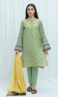1.14 Mtrs Jacquard Front 1.14 Mtrs Jacquard Back 0.5 Mtrs Jacquard Sleeves 2.5 Mtrs Jacquard Dupatta - Dry Clean Only
