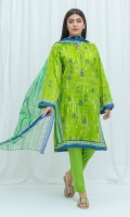 2.9 Mtrs Printed Lawn Shirt 2.5 Mtrs Printed Blended Chiffon Dupatta