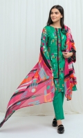 2.9 Mtrs Printed Lawn Shirt 2.5 Mtrs Printed Blended Chiffon Dupatta