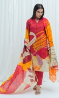 2.5 Mtrs Printed Lawn Shirt 2.5 Mtrs Printed Lawn Dupatta