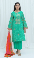 2.9 Mtrs Printed Lawn Shirt With Embroidery 2.5 Mtrs Printed Blended Chiffon Dupatta