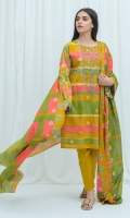 2.9 Mtrs Printed Lawn Shirt 2.5 Mtrs Printed Lawn Dupatta 0.7 Mtrs Embroidered Neckline