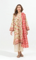 1.75 Mtrs Printed Lawn Shirt 2.5 Mtrs Printed Lawn Dupatta