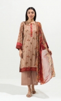 2.9 Mtrs Printed Lawn Shirt 2.5 Mtrs Printed Blended Chiffon Dupatta