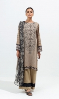 2.9 Mtrs Printed Lawn Shirt With Embroidery 2.5 Mtrs Printed Blended Chiffon Dupatta