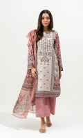 2.9 Mtrs Printed Lawn Shirt With Embroidery 2.5 Mtrs Printed Blended Chiffon Dupatta