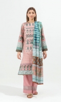 2.9 Mtrs Printed Lawn Shirt With Embroidery 2.5 Mtrs Printed Blended Chiffon Dupatta