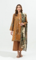 2.9 Mtrs Printed Lawn Shirt With Embroidery 2.5 Mtrs Printed Blended Chiffon Dupatta