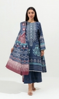 2.9 Mtrs Printed Lawn Shirt With Embroidery 2.5 Mtrs Printed Blended Chiffon Dupatta