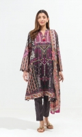 2.9 Mtrs Printed Lawn Shirt 2.5 Mtrs Printed Lawn Dupatta 2.5 Dyed Pants