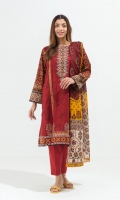 2.9 Mtrs Printed Lawn Shirt 2.5 Mtrs Printed Lawn Dupatta 2.5 Dyed Pants