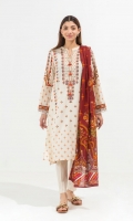 2.9 Mtrs Printed Lawn Shirt 2.5 Mtrs Printed Lawn Dupatta 2.5 Dyed Pants