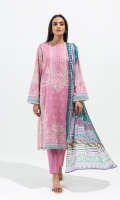 2.9 Mtrs Printed Lawn Shirt 2.5 Mtrs Printed Lawn Dupatta 2.5 Dyed Pants