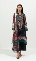 2.9 Mtrs Printed Lawn Shirt With Embroidery 2.5 Mtrs Printed Blended Chiffon Dupatta