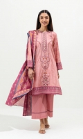 2.9 Mtrs Printed Lawn Shirt With Embroidery 2.5 Mtrs Printed Lawn Dupatta  2.5 Mtrs Dyed Pants