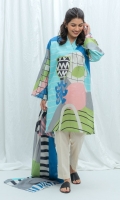 2.9 Mtrs Printed Lawn Shirt, 2.5 Mtrs Printed Lawn Dupatta