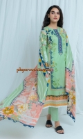 2.9 Mtrs Printed Lawn Shirt, 2.5 Mtrs Printed Lawn Dupatta