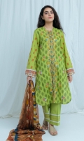 2.9 Mtrs Printed Lawn Shirt, 2.5 Mtrs Printed Lawn Dupatta