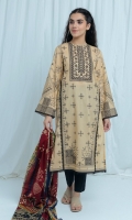 2.9 Mtrs Printed Lawn Shirt, 2.5 Mtrs Printed Lawn Dupatta