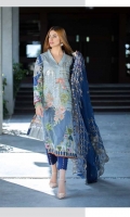 DYED LAWN FRONT EMBROIDERED: 1.25 MTR EMBROIDERED  CHIFFON  DUPATTA: 2.50 MTR DYED TROUSER   : 2.50 MTR EMBROIDERED MOTIFS : 02 PIECES