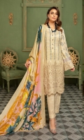Embroidered Slub Leather Peach Printed Wool Shawl Plain Trouser