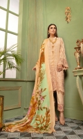 Embroidered Slub Leather Peach Printed Wool Shawl Plain Trouser