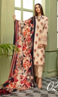 Embroidered Slub Leather Peach Printed Wool Shawl Plain Trouser