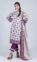 Printed Cambric Shirt: 3.00 M  Printed Cambric Dupatta: 2.50 M  Dyed Cambric Trouser: 2.00 M