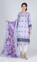 Printed Lawn Shirt: 3.00 M  Printed Lawn Dupatta: 2.50 M