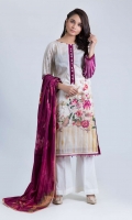 DIGITAL PRINTED LAWN SHIRT: 3.00 M  DIGITAL PRINTED LAWN DUPATTA: 2.50 M
