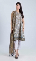 DIGITAL PRINTED LAWN SHIRT: 3.00 M  DIGITAL PRINTED CHIFFON DUPATTA: 2.50 M