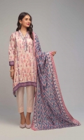 Printed Light Weight Khaddar Shirt: 3.00 M  Printed Light Weight Khaddar Dupatta: 2.50 M  Dyed Light Weight Khaddar Trouser: 2.00 M