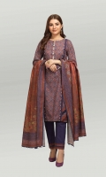 Digital Printed Light Weight Khaddar Shirt: 1.70 M  Digital Printed Light Weight Khaddar Dupatta: 2.50 M  Dyed Light Weight Khaddar Trouser: 1.80 M