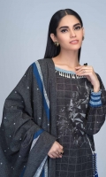 Digital Printed Light Weight Slub Khaddar Shirt: 1.75 M  Digital Printed Light Weight Slub Khaddar Dupatta: 2.50 M  Dyed Light Weight Slub Khaddar Trouser: 2.00 M