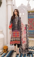 Shirt Lawn Printed Front + Back + Sleeves 3.4M  Trouser Cotton Trouser 2.5 M  Dupatta Embroidered Printed Chiffon Dupatta 2.5 M